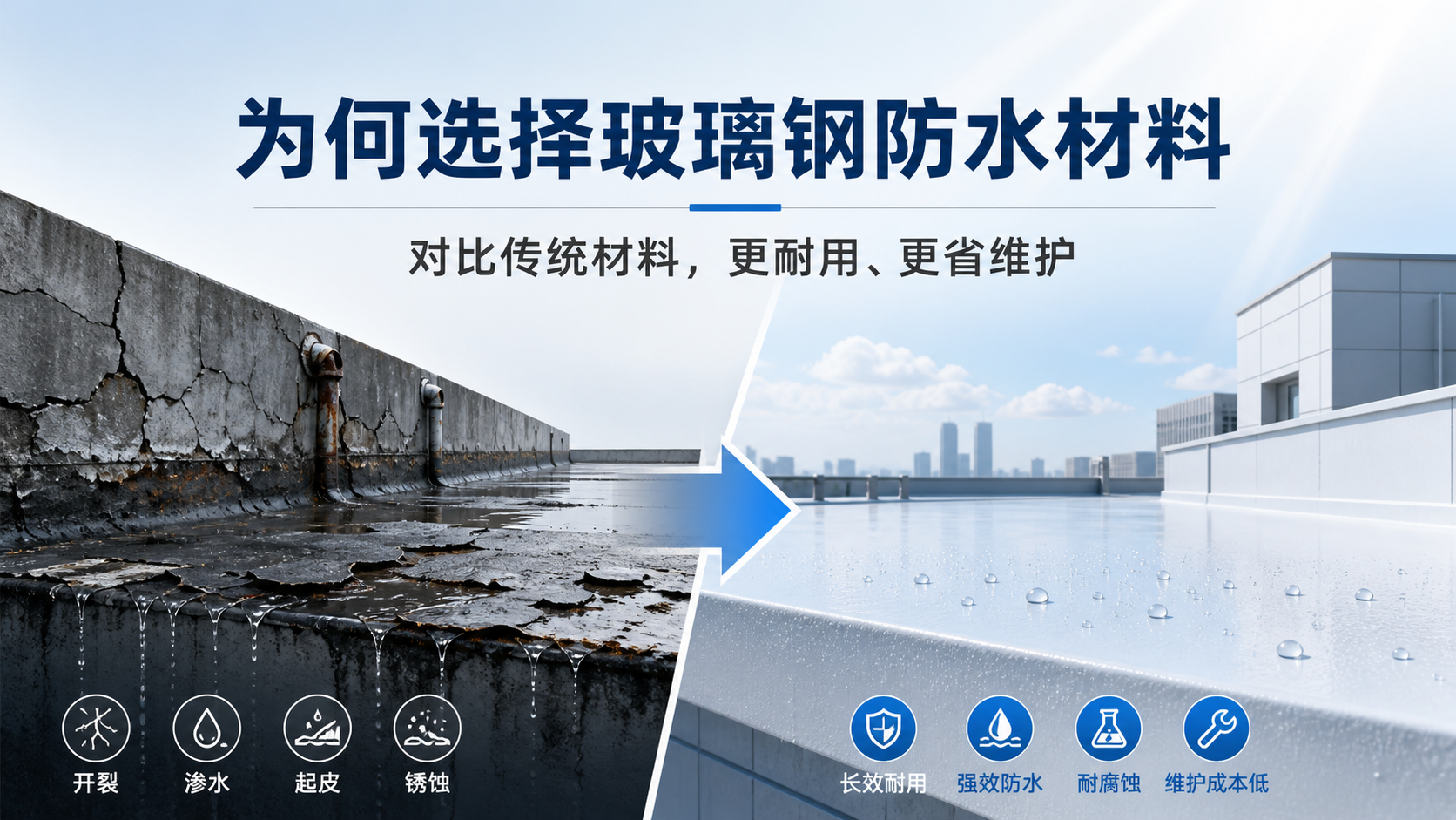 在肇庆，为何选择玻璃钢防水材料而非传统材料