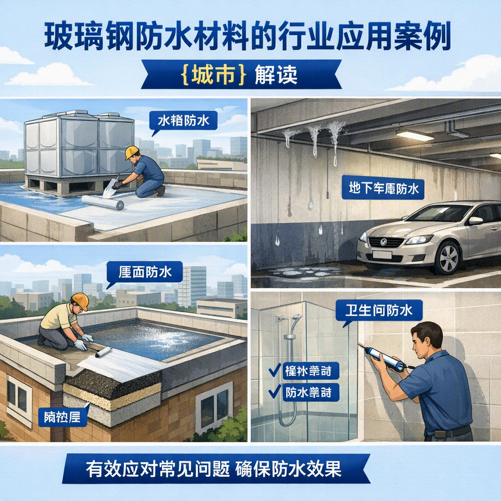 玻璃钢防水材料的行业应用案例,肇庆解读